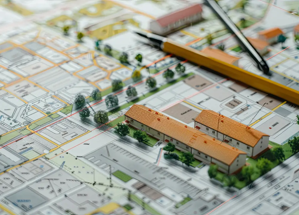 Brigade Savannah aerial master plan view - gated plotted township in Gummanahalli North Bangalore